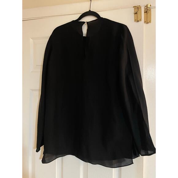 Mossimo Dutti Tops - Mossimo Duti long sleeve black flowy clean girl minimalist blouse size 8